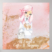 Gezellige Winter Blogger Meisje Planner poster Pri (Voorkant)