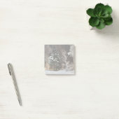 Gezellige Winter Bos Nacht Scene Post-it® Notes (Kantoor)
