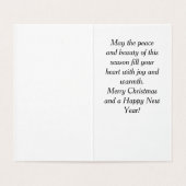 Gezellige Winter Cabin Kaart (Binnenkant ongevouwen)