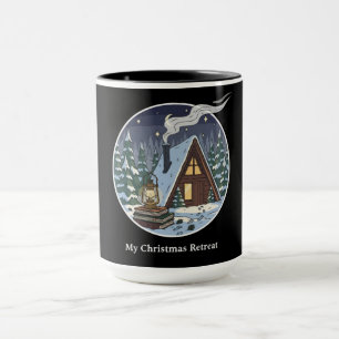 Gezellige Winter Chalet Kerst Leesvakantie Mok
