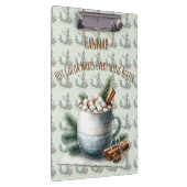 Gezellige Winter Cocoa Marshmallow Mok Scene Klembord (Rechts)