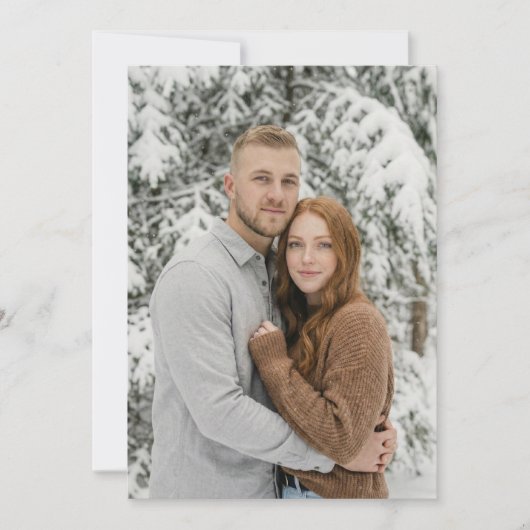 Gezellige Winter Foto Kaart (Voorkant)
