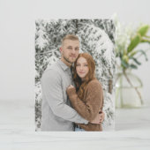 Gezellige Winter Foto Kaart (Staand voorkant)