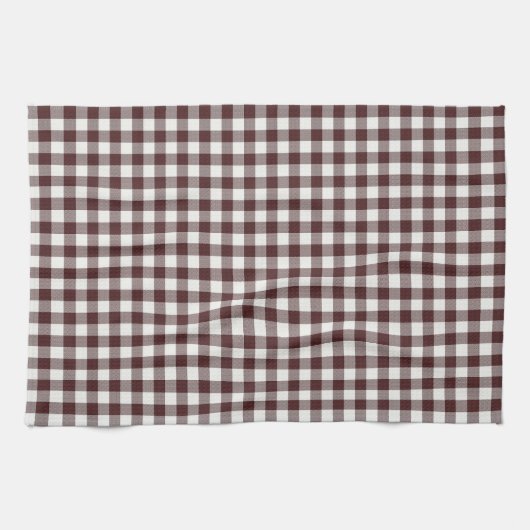 Gezellige winter geruite keukenhanddoek (Horizontaal)