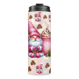 Gezellige Winter Gnome met Hot Cocoa Thermosbeker