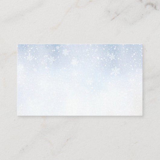 Gezellige Winter Hot Cocoa Sneeuwluier loterij tic Informatiekaartje (Achterkant)