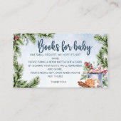 Gezellige Winter Hot Cocoa Snowly boeken voor baby Informatiekaartje (Voorkant)