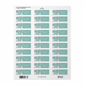 Gezellige Winter Kerst wanten Patroon in Mint Etiket (Full Sheet)