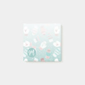 Gezellige Winter Kerst wanten Patroon in Mint Post-it® Notes (Voorkant)