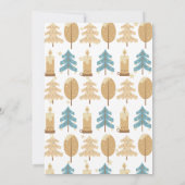 Gezellige Winter Kerstvakantie 1e Verjaardagsfeest Kaart (Achterkant)