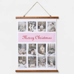 Gezellige winter kerstvakantie hangend wandkleed