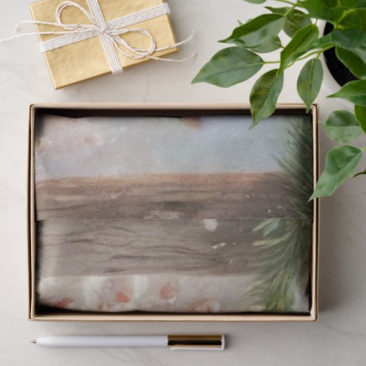 Gezellige Winter Mouse Kardinaal Winter Forest Dec Tissuepapier (Geschenk)