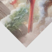 Gezellige Winter Mouse Kardinaal Winter Forest Dec Tissuepapier (Detail)