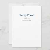 Gezellige Winter Night Village en Sneeuwmannen Bedankkaart (Achterkant)