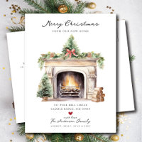 Gezellige Winter open haard verplaatsen