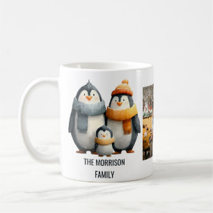 Gezellige Winter Pinguïnfamilie Koffiemok