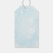 Gezellige Winter Rowan bessen boeket bruiloft Cadeaulabel (Achterkant)