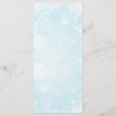 Gezellige Winter Rowan bessen boeket bruiloft Menu (Achterkant)