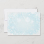 Gezellige Winter Rowan bessen boeket bruiloft RSVP Kaartje (Achterkant)