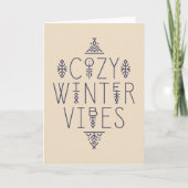 Gezellige Winter Sfeer Ontwerp Kaart (Voorkant)