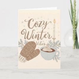 Gezellige Winter Sfeer – Warm & Minimalistisch Win Kaart