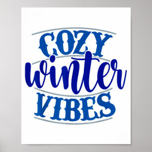 Gezellige winter sfeer xmas grappige sneeuw mannen poster