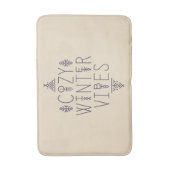 Gezellige Winter Vibes Design Badmat (Voorkant Verticaal)