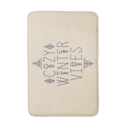 Gezellige Winter Vibes Design Badmat (Voorkant Verticaal)