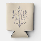 Gezellige Winter Vibes Design Blikjeskoeler (Voorkant)