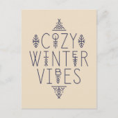 Gezellige Winter Vibes Design Briefkaart (Voorkant)