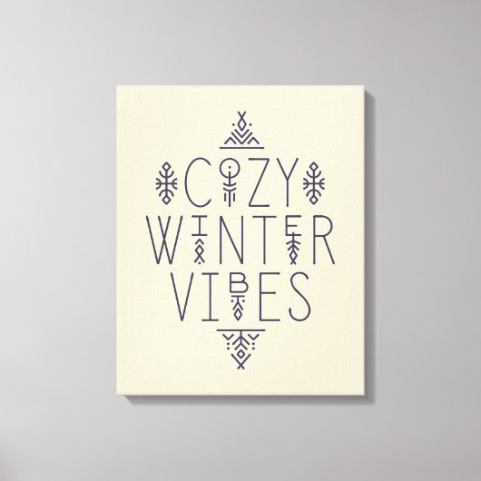 Gezellige Winter Vibes Design Canvas Afdruk (Voorkant)