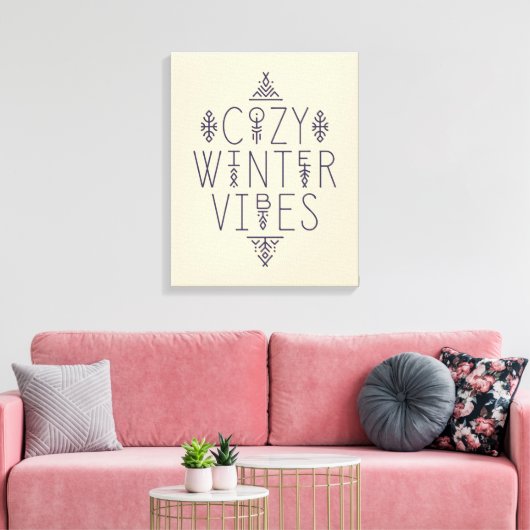 Gezellige Winter Vibes Design Canvas Afdruk (Insitu (Woonkamer))