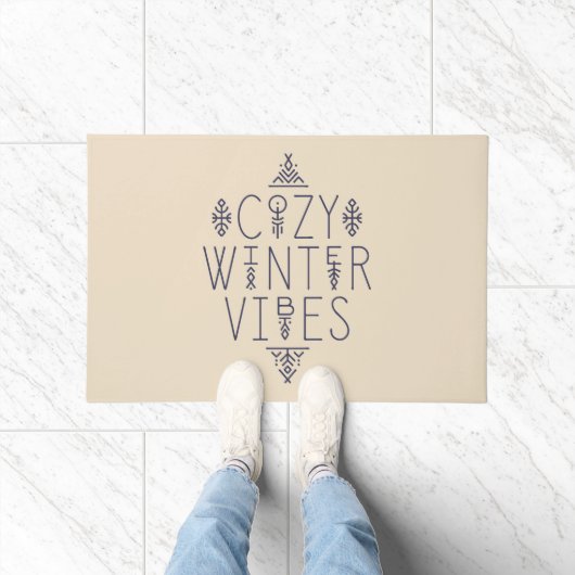 Gezellige Winter Vibes Design Deurmat (Binnen)