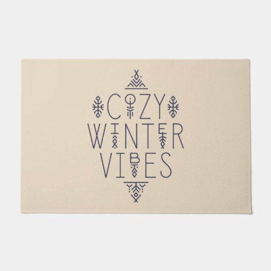 Gezellige Winter Vibes Design Deurmat (Voorkant)