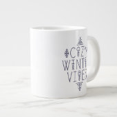 Gezellige Winter Vibes Design Grote Koffiekop (Voorkant rechts)