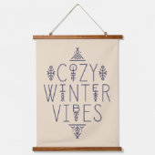 Gezellige Winter Vibes Design Hangend Wandkleed (Voorkant)