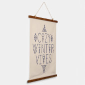 Gezellige Winter Vibes Design Hangend Wandkleed (Gebogen)