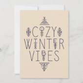 Gezellige Winter Vibes Design Kaart (Voorkant)