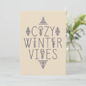 Gezellige Winter Vibes Design Kaart (Staand voorkant)