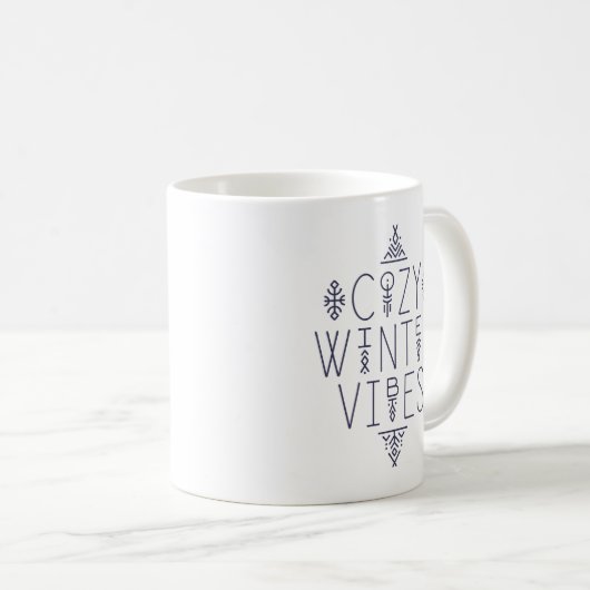 Gezellige Winter Vibes Design Koffiemok (Voorkant rechts)