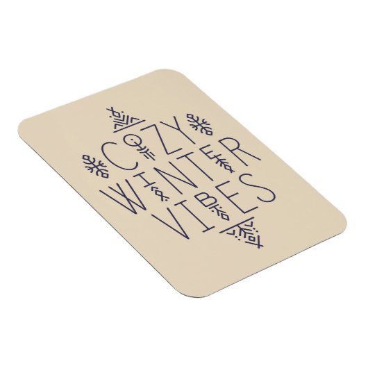 Gezellige Winter Vibes Design Magneet (Rechterzijde)