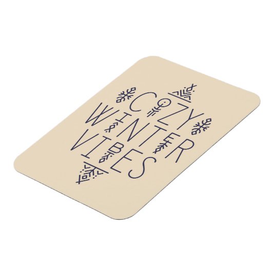 Gezellige Winter Vibes Design Magneet (Linkerzijde)