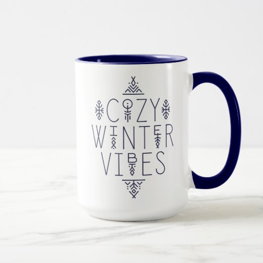 Gezellige Winter Vibes Design Mok (Rechts)