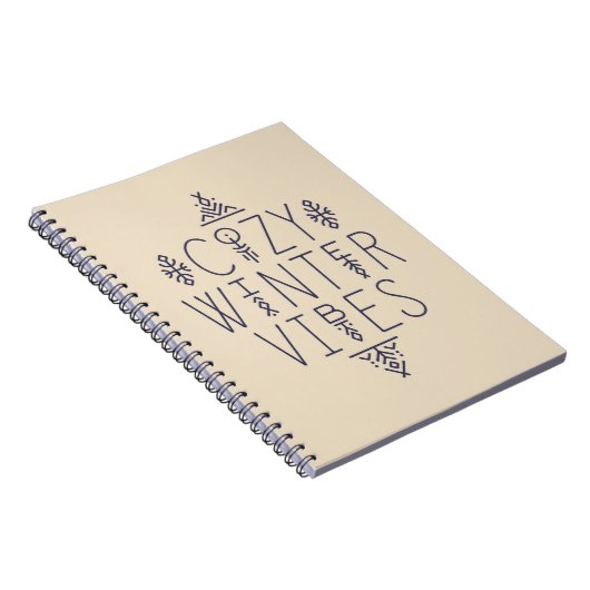 Gezellige Winter Vibes Design Notitieboek (Rechterzijde)