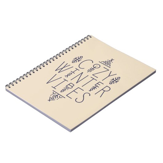 Gezellige Winter Vibes Design Notitieboek (Linkerzijde)