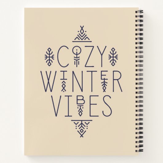 Gezellige Winter Vibes Design Notitieboek (Achterkant)