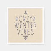 Gezellige Winter Vibes Design Servet (Voorkant)