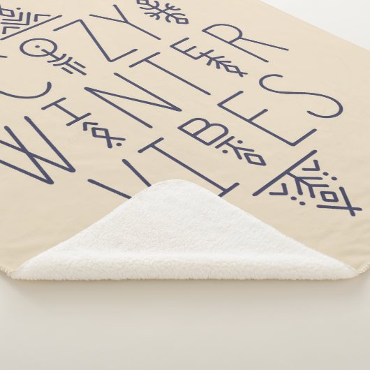 Gezellige Winter Vibes Design Sherpa Deken (3/4)