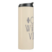 Gezellige Winter Vibes Design Thermosbeker (Gedraaid links)