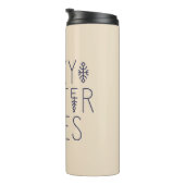 Gezellige Winter Vibes Design Thermosbeker (Geroteerd rechts)